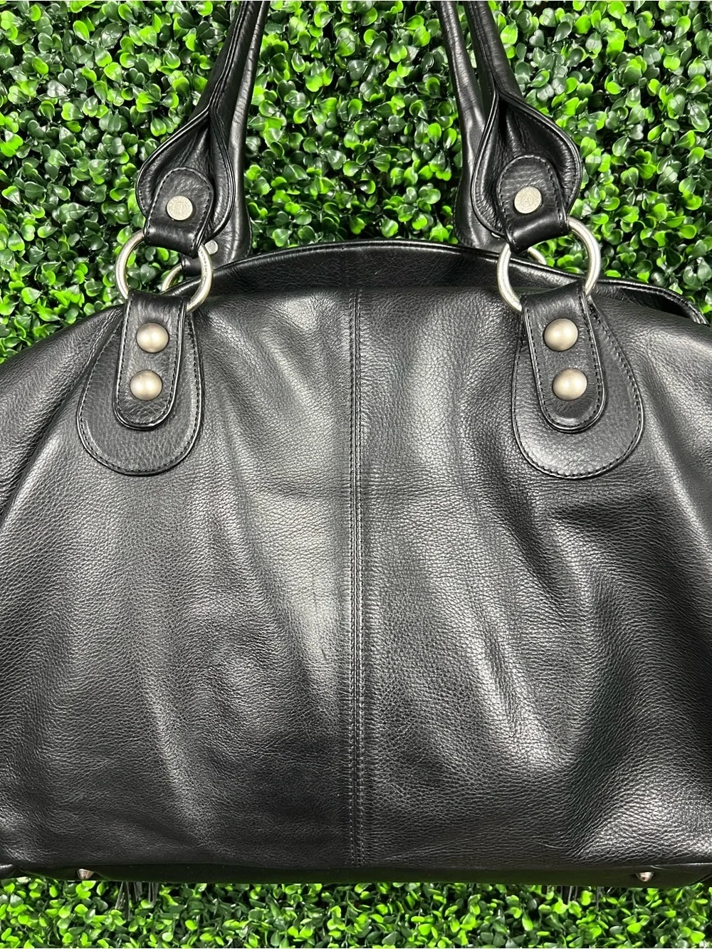 RENATO ANGI | Italian Leather Satchel/Duffle Bag